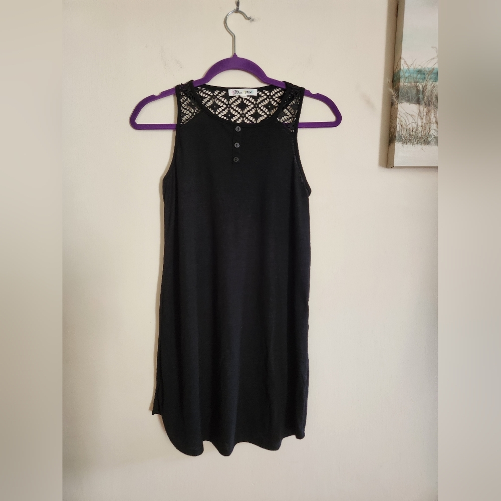 Miken Swim Coverup Black Tagged XL